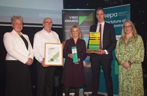 Concentrix collecting their VIBES Best Large Business Award